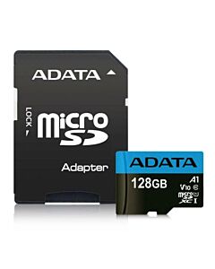ADATA 128GB Premier MicroSDXC Card with SD Adapter, UHS-I Class 10, A1 App Performance, 85MB/s