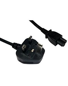 Spire UK Power Lead, Cloverleaf, Moulded Plug, 1.8 Metres