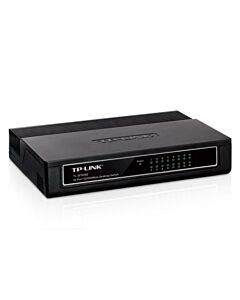 TP-LINK (TL-SF1016D) 16-Port 10/100Mbps Unmanaged Desktop Switch, Plastic Case