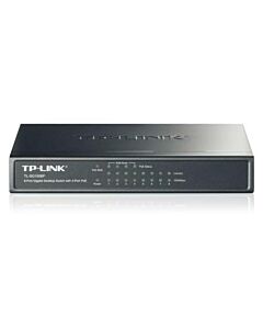 TP-LINK (TL-SG1008P) 8-Port Gigabit Unmanaged Desktop Switch, 4-Port PoE, Steel Case