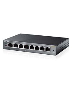 TP-LINK (TL-SG108PE) 8-Port Gigabit Easy Smart Switch with 4-Port PoE+, Steel Case