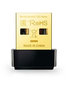 TP-LINK (Archer T2U Nano) AC600 (433+150) Wireless Dual Band USB Adapter, Advanced Security