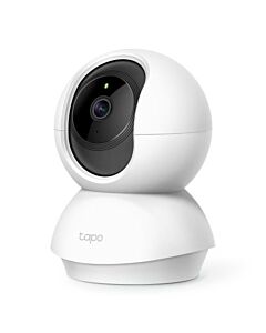 TP-LINK (TAPO C200) Pan/Tilt Home Security Wi-Fi Camera, 1080p, Night Vision, Motion Detection, Alarms, 2-way Audio, Voice Control, SD Card Slot