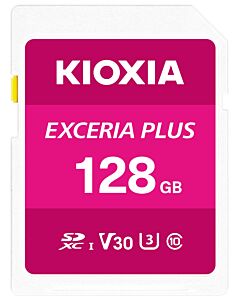 Kioxia 128GB Exceria plus U3 V30 SD Card