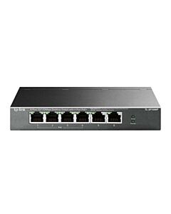 TP-LINK (TL-SF1006P) 6-Port 10/100 Unmanaged Desktop Switch, 4 Port PoE+, Steel Case