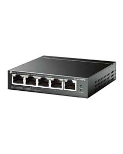 TP-LINK (TL-SG105PE) 5-Port Gigabit PoE Easy Smart Switch, 4-Port PoE+, Steel Case