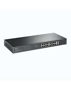 TP-LINK (TL-SG1218MP) 18-Port Gigabit Unmanaged PoE+ Rackmount Switch, 16-Port PoE+, 2 SFP Ports