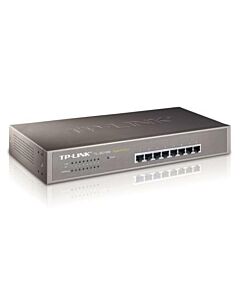 TP-LINK (TL-SG1008) 8-Port Gigabit Unmanaged Desktop/Rackmount Switch, Steel Case