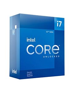Intel Core i7-12700KF CPU, 1700, 3.6 GHz (5.0 Turbo), 12-Core, 125W (190W Turbo), 10nm, 25MB Cache, Alder Lake, Unlocked, No Graphics, NO HEATSINK/FAN