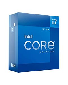 Intel Core i7-12700K CPU, 1700, 3.6 GHz (5.0 Turbo), 12-Core, 125W (190W Turbo), 10nm, 25MB Cache, Unlocked, Alder Lake, NO HEATSINK/FAN