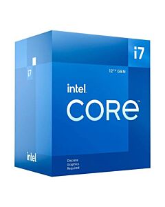 Intel Core i7-12700F CPU, 1700, 2.1 GHz (4.9 Turbo), 12-Core, 65W, 20MB Cache, Alder Lake, No Graphics