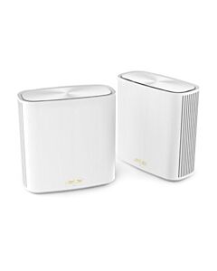 Asus (ZenWiFi XD6S) AX5400 Dual-Band Wi-Fi 6 Routers, 2 Pack, 1x GB LAN, GB WAN, AiMesh Tech, Tri-Core Processor, White
