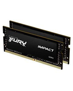 Kingston Fury Impact 32GB Kit (2 x 16GB), DDR4, 3200MHz (PC4-25600), CL20, XMP, SODIMM Memory