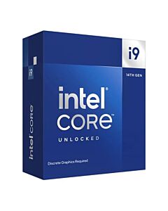 Intel Core i9-14900KF CPU, 1700, 3.2 GHz (6.0 Turbo), 24-Core, 125W (253W Turbo), 10nm, 36MB Cache, Unlocked, Raptor Lake Refresh, No Graphics, NO HEATSINK/FAN