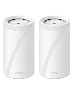 TP-LINK (DECO BE85) BE19000 Tri-Band Whole Home Mesh Wi-Fi 7 System, 2 Pack, 12-Stream, 2x 10G Ports, Multi-Link Operation, Voice Control