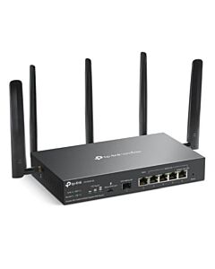 TP-LINK (ER706W-4G) Omada 4G+ Cat6 Dual Band AX3000 VPN Router, 6x GB Ports, Omada Mesh, High-Security VPN