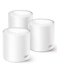 TP-LINK (DECO X1500) AX1500 Whole Home Mesh Wi-Fi 6 System, 3 Pack, Dual Band, OFDMA & MU-MIMO
