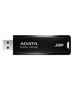 Adata SC610 1TB Pocket Size External SSD, USB 3.2 Gen2 Type-A, Capless Retractable Design, Key Ring
