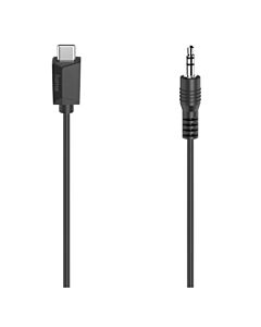 Hama USB Type-C Male to 3.5mm Jack Male Adapter, White, 0.75 Metre