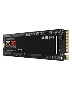 Samsung 1TB 990 PRO M.2 NVMe Gen4 SSD, M.2 2280, PCIe 4.0, V-NAND, R/W 7450/6900 MB/s, 1200K/1550K IOPS