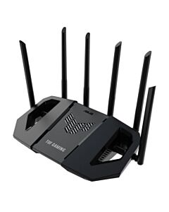 Asus (TUF-BE6500) TUF Gaming BE6500 Dual Band Wi-Fi 7 Extendable Gaming Router, 4x 2.5G Ports, USB, 4K-QAM, MLO, AiMesh