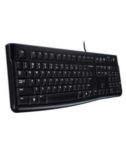 Logitech K120 Wired Keyboard, USB, Low Profile, Quiet Keys, OEM