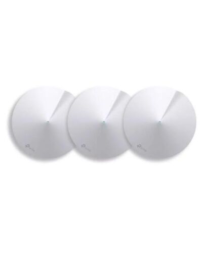 TP-LINK (DECO M5) Whole-Home Mesh Wi-Fi System, 3 Pack, Dual Band AC1300, 2x Gigabit LAN/WAN per unit