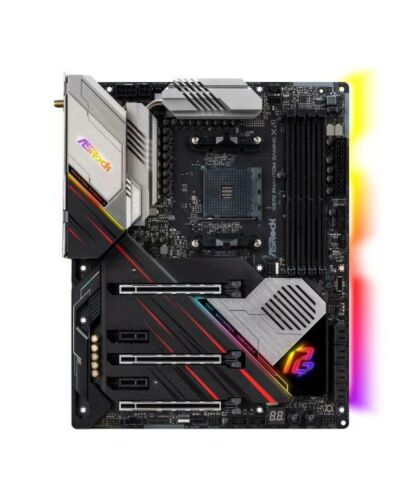 Asrock X570 PHANTOM GAMING X, AMD X570, AM4, ATX, 4 DDR4, HDMI, SLI/XFire, Wi-Fi, 2.5GB LAN, PCIe4, RGB Lighting, M.2