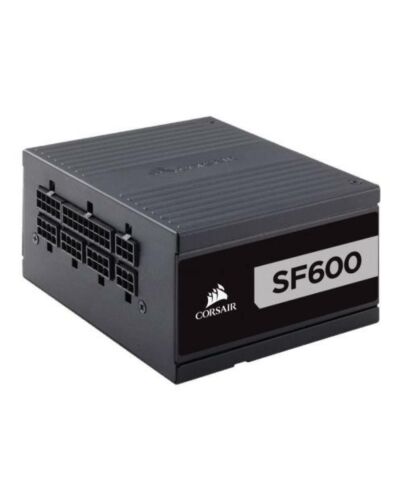 Corsair 600W High Performance SFX SF600 PSU, Rifle Bearing Fan, Fully Modular, 80+ Platinum, SFX-to-ATX Bracket Included