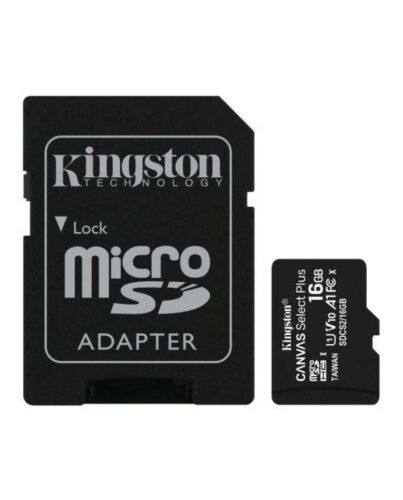 Kingston 32GB Canvas Select Plus Micro SD Card with SD Adapter, UHS-I Class 10, U1, A1 App Performance, 100MB/s
