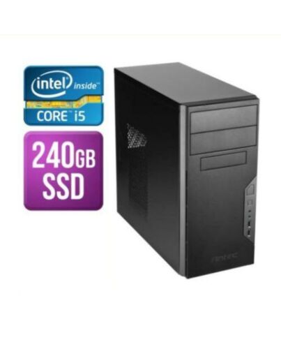 Spire MATX Tower PC, i5-9400F, 8GB, 240GB SSD, Asus GT710, Corsair 450W, DVDRW, KB & Mouse, Front ARGB LED Strip, No Operating System