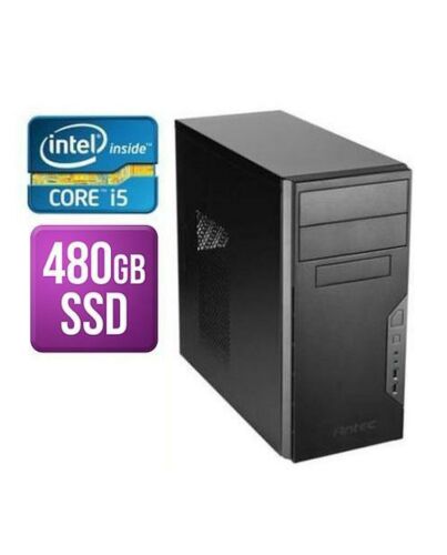 Spire MATX Tower PC, Antec VSK3000B,, i5-9400F, 8GB, 480GB SSD, Asus GT710, Corsair 450W, DVDRW, KB & Mouse, No Operating System
