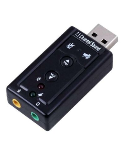 Jedel 7.1 External Soundcard, USB, Volume Control, Retail