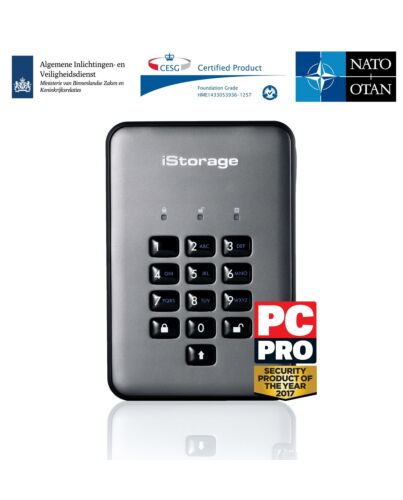iStorage diskAshur Pro2 SSD 2TB Graphite