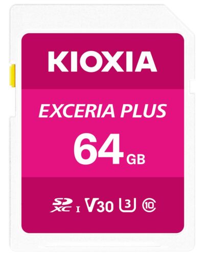 Kioxia 64GB Exceria plus U3 V30 SD Card