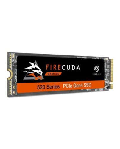 Seagate 2TB FireCuda 520 M.2 NVMe SSD, M.2 2280, PCIe 4.0, TLC 3D NAND, R/W 5000/4400 MB/s, 750K/700K IOPS