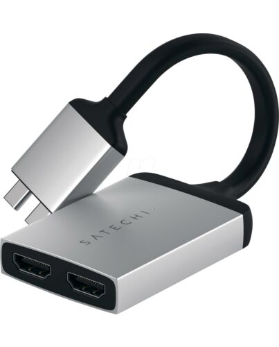 Satechi TypeC Dual HDMI Adptr Silver