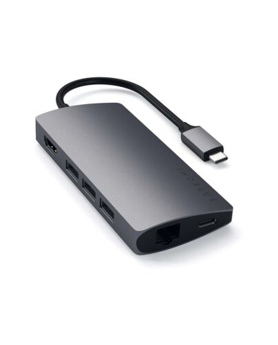 Satechi TypeC Mport Adptr4K EthV2 SpGrey
