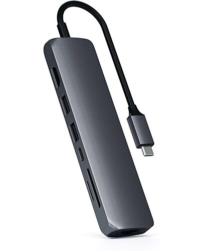 Satechi TypeC Slim Mport EthAdptr SpGrey