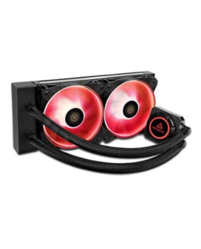 Antec Kuhler H2O K240 RGB Liquid CPU Cooler, 2 x 12cm RGB PWM Fans, Low Profile