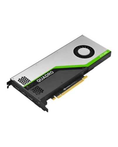 PNY Quadro RTX 4000 Professional Graphics Card, 8GB DDR6, 2304 Cores, 3 DP 1.4 (DVI & HDMI adapters included), USB-C, Turing Ray Tracing, Retail