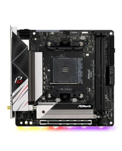Asrock B550 PHANTOM GAMING-ITX/AX, AMD B550, AM4, Mini ITX, 2 DDR4, HDMI, DP, AX Wi-Fi, 2.5GB LAN, PCIe4, RGB Lighting, M.2