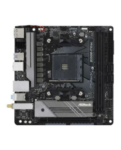 Asrock B550M-ITX/AC, AMD B550, AM4, Mini ITX, 2 DDR4, HDMI, DP, AC Wi-Fi, PCIe4, M.2