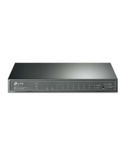 TP-LINK (TL-SG2210P) JetStream 8-Port Gigabit PoE Smart Switch, 2 SFP Ports, Steel Case
