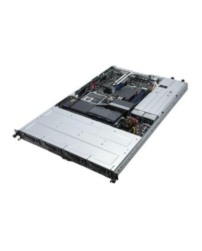 Asus (RS300-E10-RS4) 1U Xeon E Rack-Optimised Barebone Server, Intel C242, S 1151, 4x DDR4, 4 Bay Hot-Swap, 2x M.2, Quad GB LAN, 450W PSU