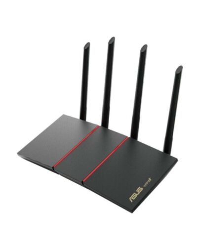 Asus (RT-AX55) AX1800 (1201+574Mbps) Wireless Dual Band Wi-Fi 6 Router, MU-MIMO & OFDMA, 802.11ax, AiMesh Compatible