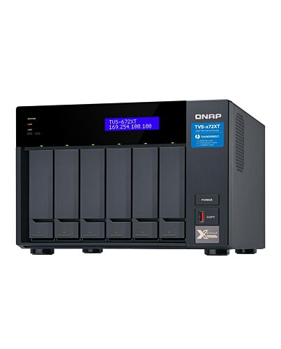 QNAP TVS-672XT-i3-8G/60TB N300 6 Bay NAS
