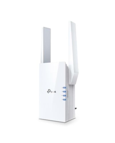 TP-LINK (RE605X) AX1800 (1201+574) Dual Band Wall-Plug Wi-Fi 6 Range Extender, Intelligent Signal Light, AP Mode