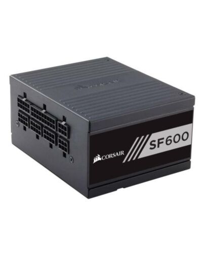 Corsair 600W High Performance SFX SF600 PSU, Rifle Bearing Fan, Fully Modular, 80+ Gold