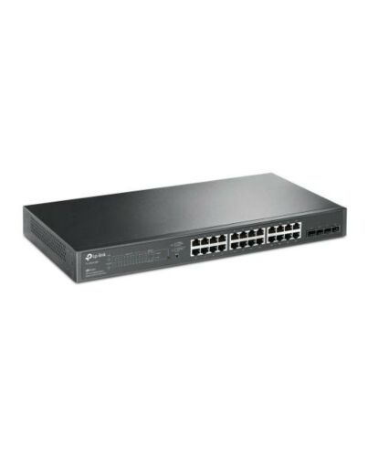 TP-LINK (SG2428P) JetStream 28-Port Gigabit Smart Switch with 24-Port PoE+, 4 GB SFP Slots, Rackmountable